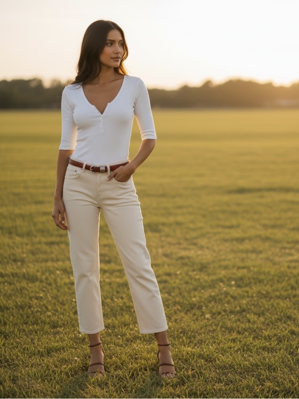 28 Citizens of Humanity Palma Straight Jeans in Almond